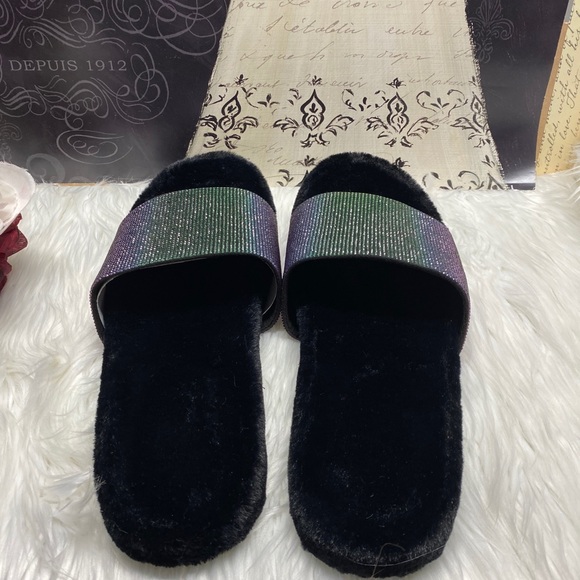 INC Feymin-Faux-Fur Slipper Slides - Picture 10 of 15